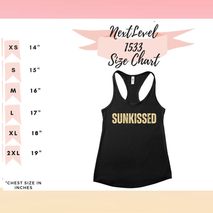 SUNKISSED Ladies Racerback Tank – Next Level 1553