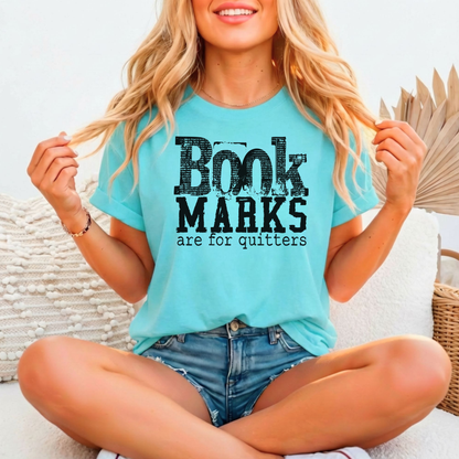 Bookmarks Are For Quitters Relaxed Fitted T-shirt, Bella Canvas 3001