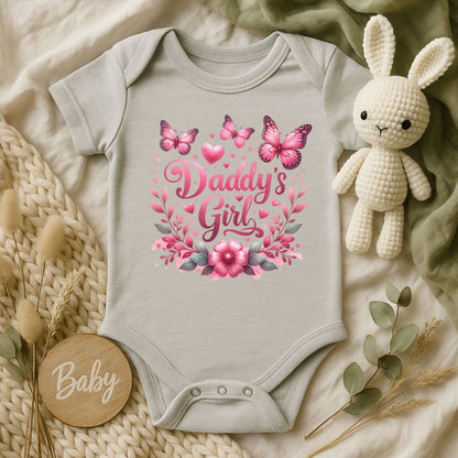 Daddy's Girl Baby Onesie | Rabbit Skins 4424 | DTF Print