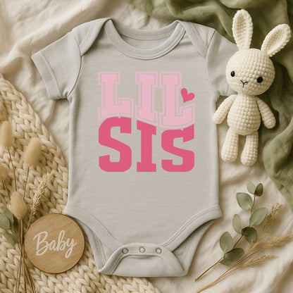 Lil Sis Baby Onesie | Rabbit Skins 4424 | DTF Print
