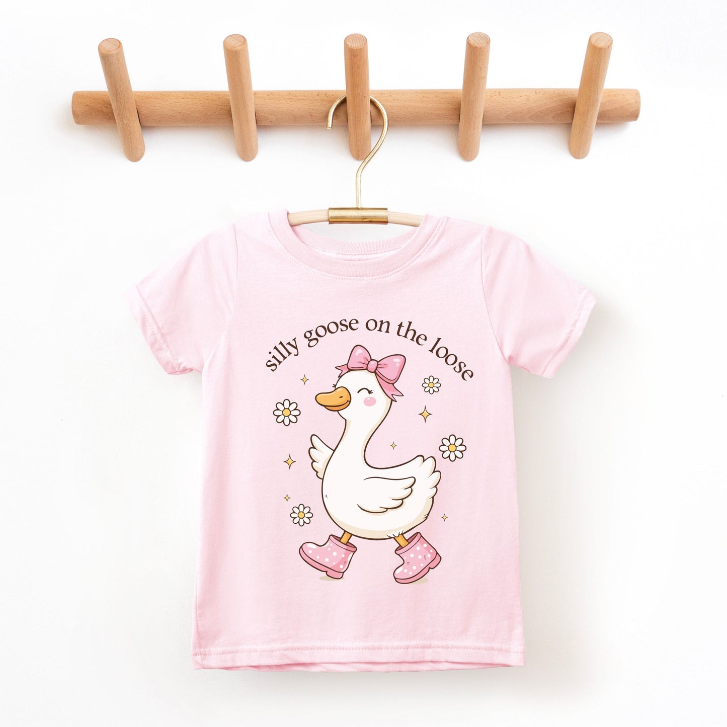 Silly Goose on the Loose Toddler T-Shirt | Rabbit Skins 3321 | DTF Print
