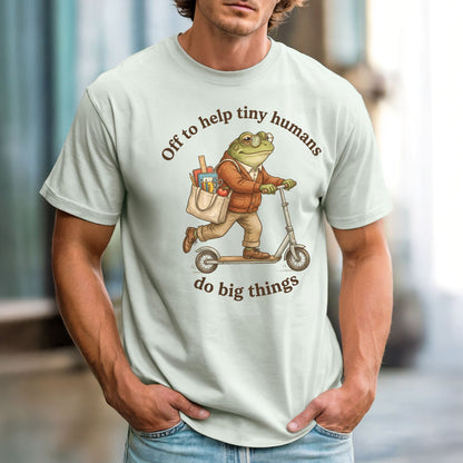 Off to Help Tiny Humans Do Big Things | Comfort Colors Teacher Tee