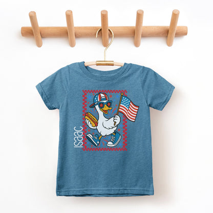 Patriotic Goose 4th of July Personalized Children's Tee - Rabbit Skins