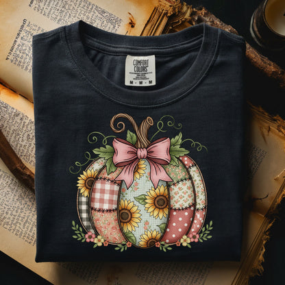 Pink Patchwork Pumpkin Comfort Colors Tee – Peanut Bubba Print Shop