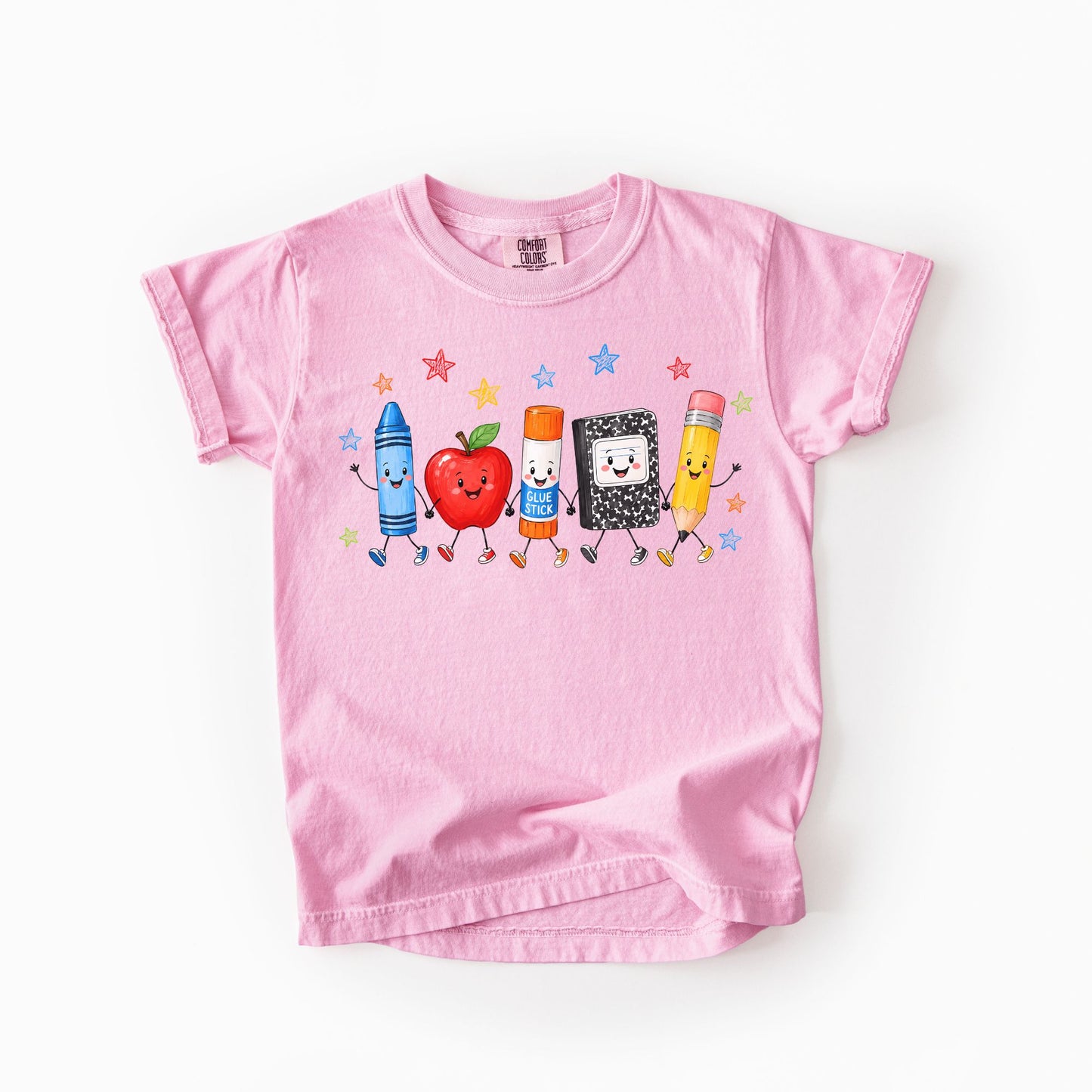 Back to School Doodles Kids Tee | Comfort Colors
