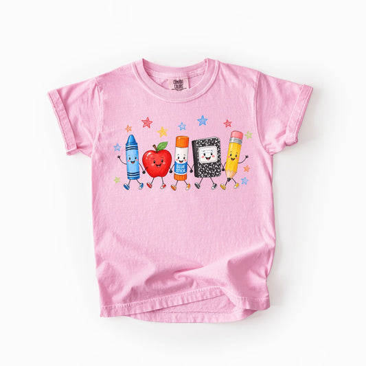 Back to School Doodles Kids Tee | Comfort Colors