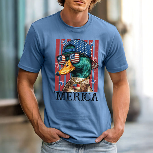 MERICA Mallard Duck Comfort Colors Vintage Heavyweight Men's Tee