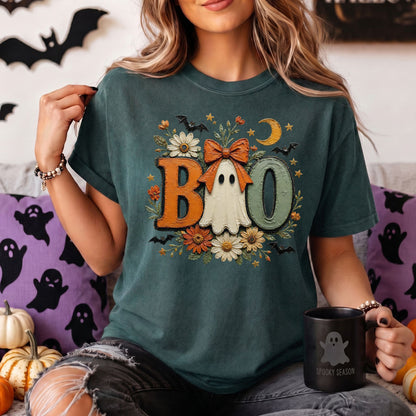 BOO | Ghost Faux Oil Painting Comfort Colors Tee or Sweatshirt