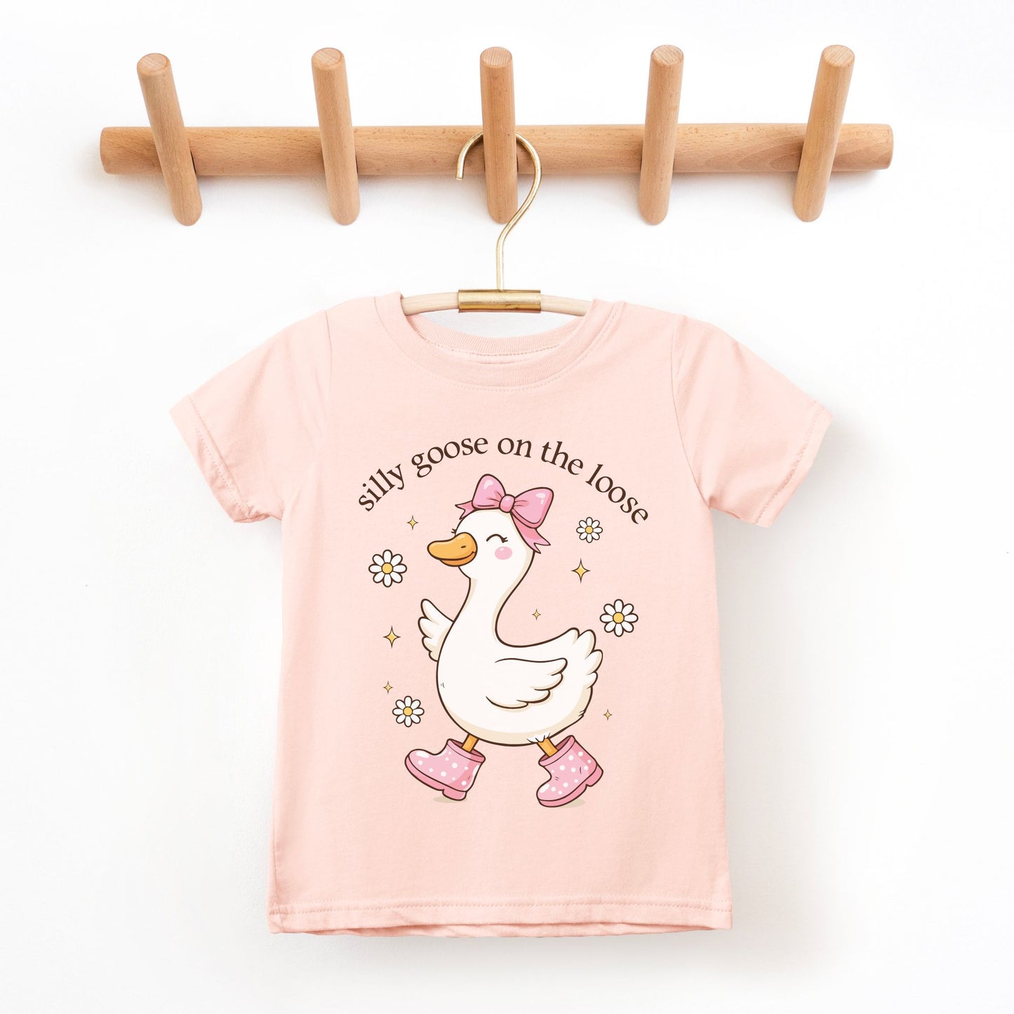 Silly Goose on the Loose Toddler T-Shirt | Rabbit Skins 3321 | DTF Print
