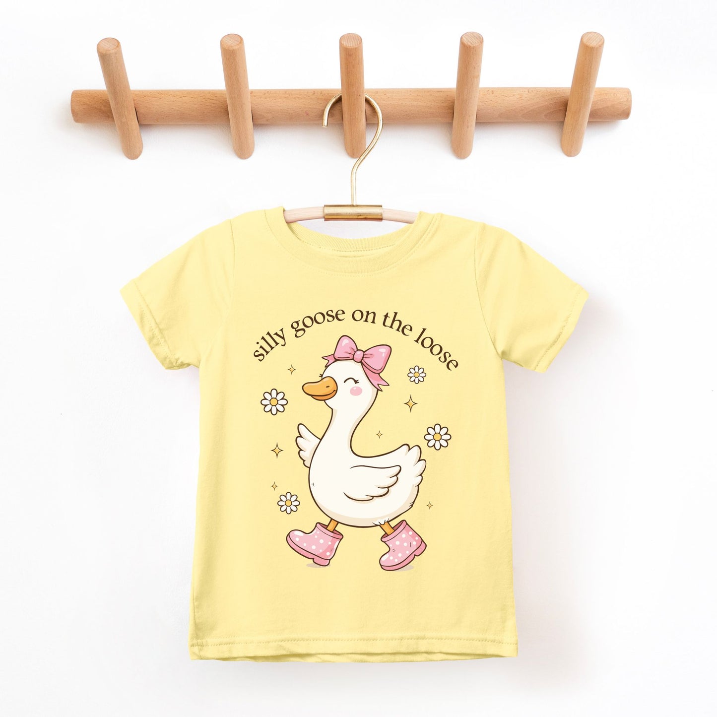 Silly Goose on the Loose Toddler T-Shirt | Rabbit Skins 3321 | DTF Print