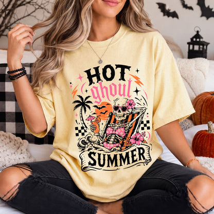 Hot Ghoul Summer Shirt, Summerween Comfort Colors Tee