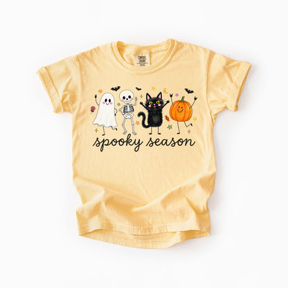 Spooky Season Doodles Kids Comfort Colors Tee | Youth XS–XL
