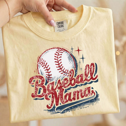 Baseball Mama Comfort Colors Tee