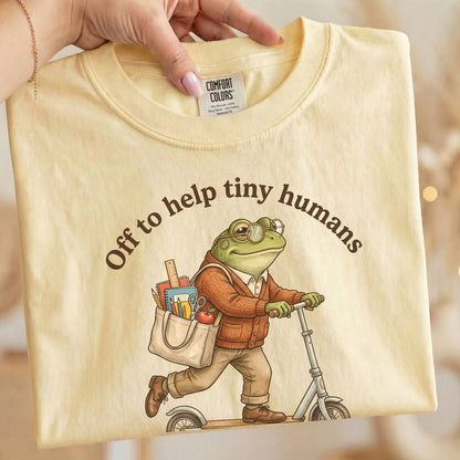 Off to Help Tiny Humans Do Big Things | Comfort Colors Teacher Tee