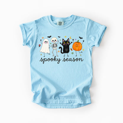 Spooky Season Doodles Kids Comfort Colors Tee | Youth XS–XL