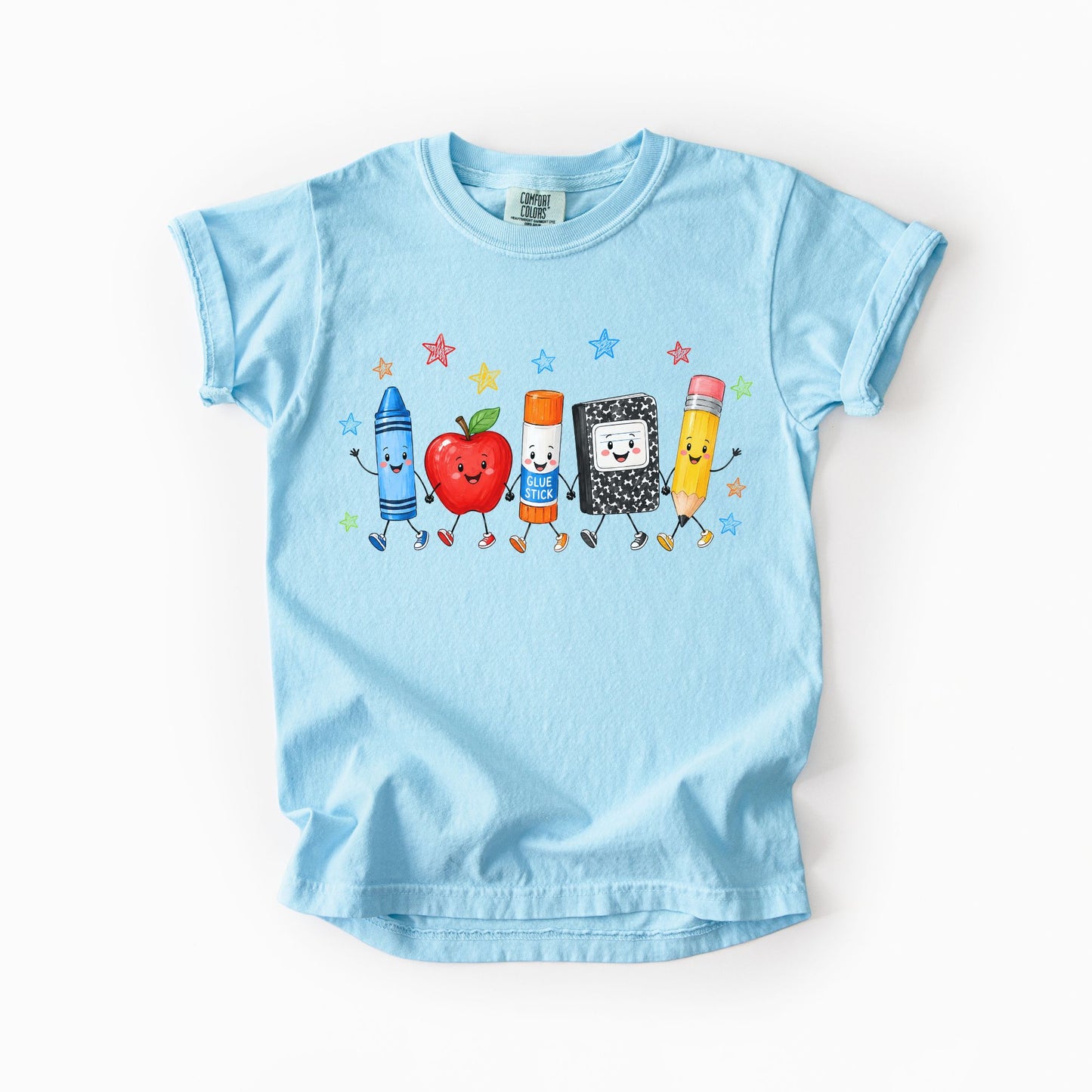 Back to School Doodles Kids Tee | Comfort Colors