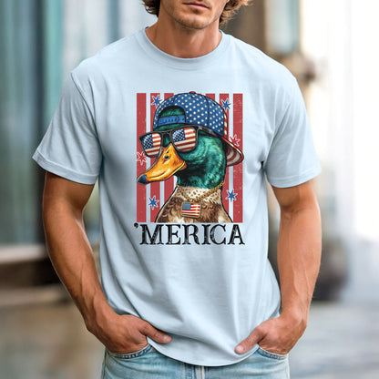 MERICA Mallard Duck Comfort Colors Vintage Heavyweight Men's Tee