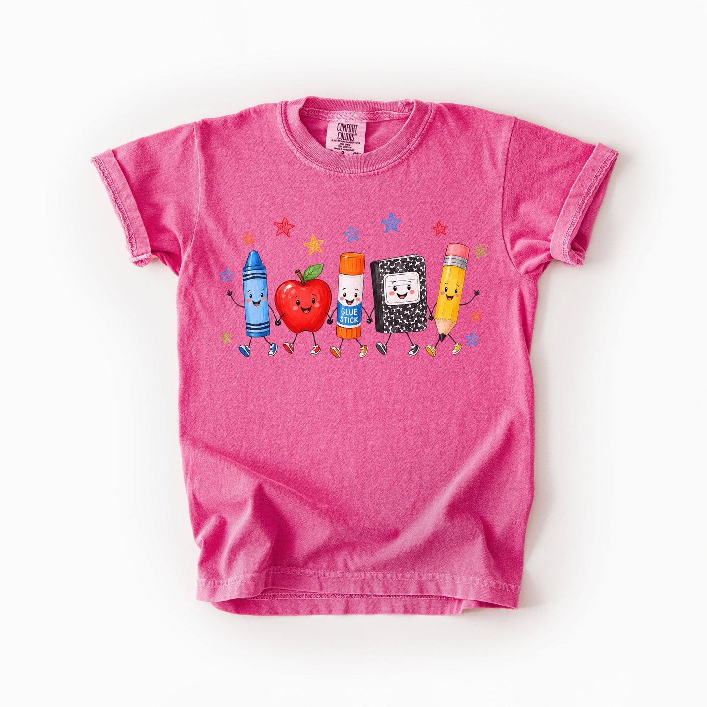 Back to School Doodles Kids Tee | Comfort Colors