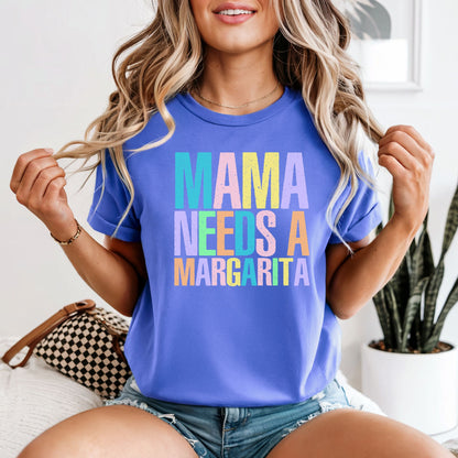 Mama Needs A Margarita | Comfort Colors Vintage Heavyweight Unisex Tee