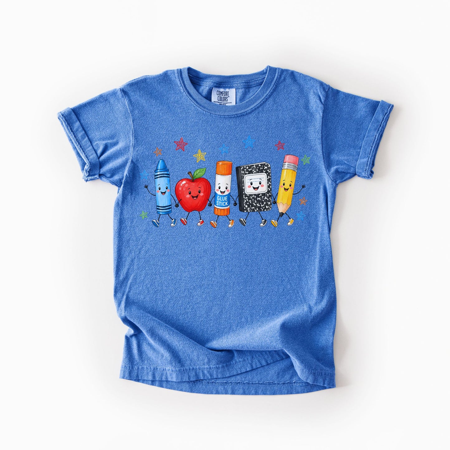 Back to School Doodles Kids Tee | Comfort Colors