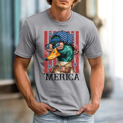MERICA Mallard Duck Comfort Colors Vintage Heavyweight Men's Tee