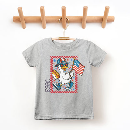 Patriotic Goose 4th of July Personalized Children's Tee - Rabbit Skins