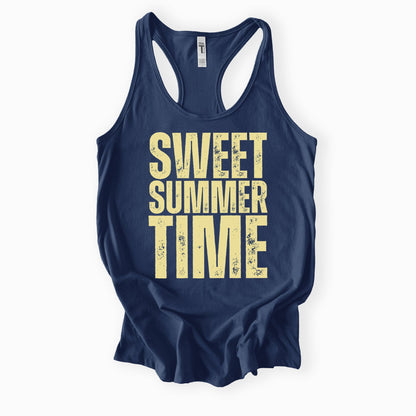 Sweet Summer Time Ladies Racerback Tank – Next Level 1553