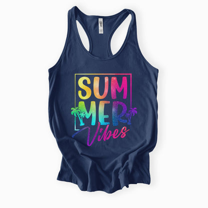 Summer Vibes Ladies Racerback Tank – Next Level 1553