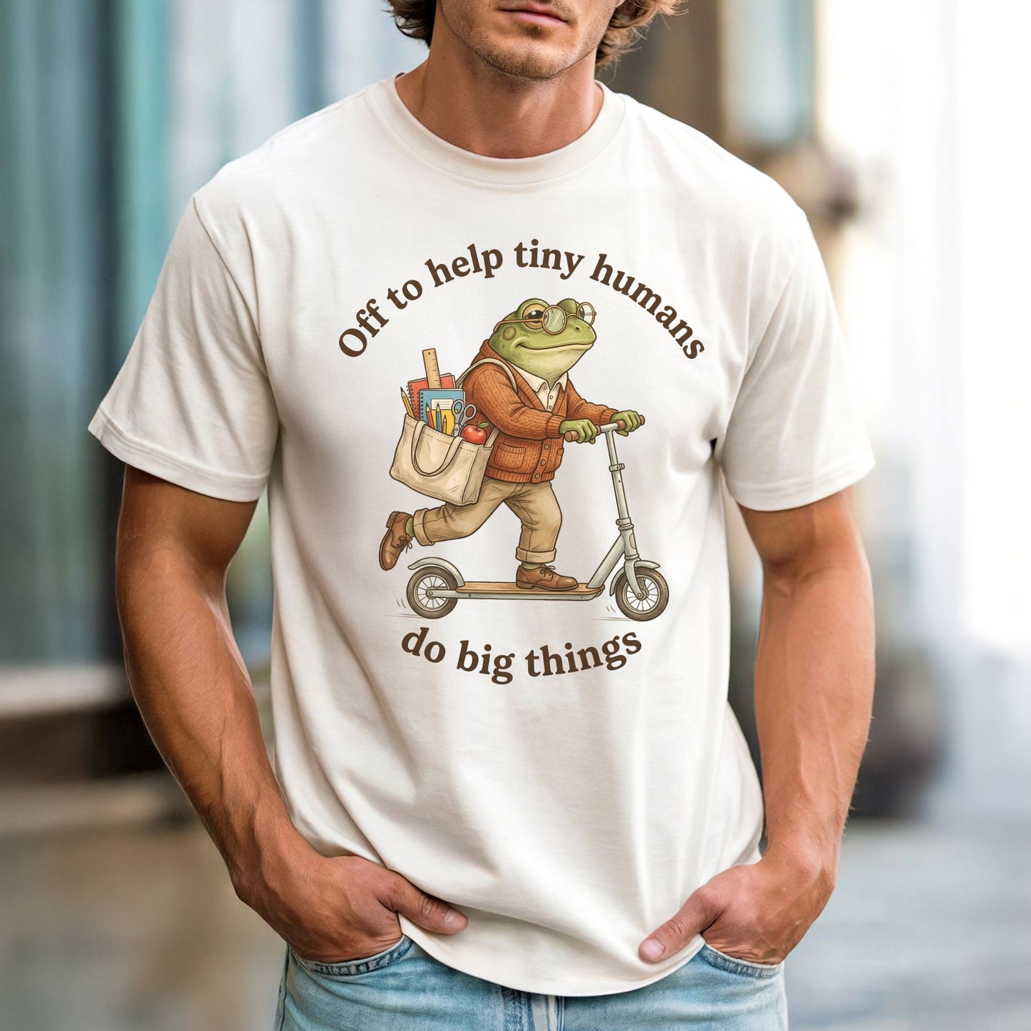 Off to Help Tiny Humans Do Big Things | Comfort Colors Teacher Tee