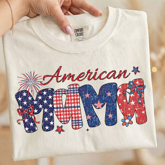 American Mama 4th of July Comfort Colors Tee