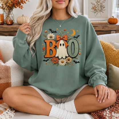 BOO | Ghost Faux Oil Painting Comfort Colors Tee or Sweatshirt