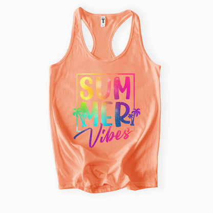 Summer Vibes Ladies Racerback Tank – Next Level 1553