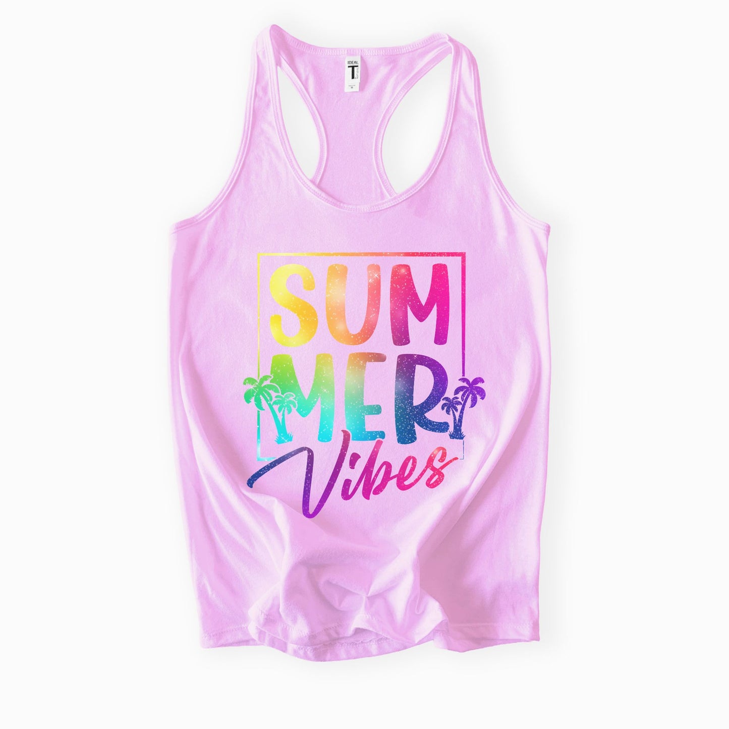 Summer Vibes Ladies Racerback Tank – Next Level 1553