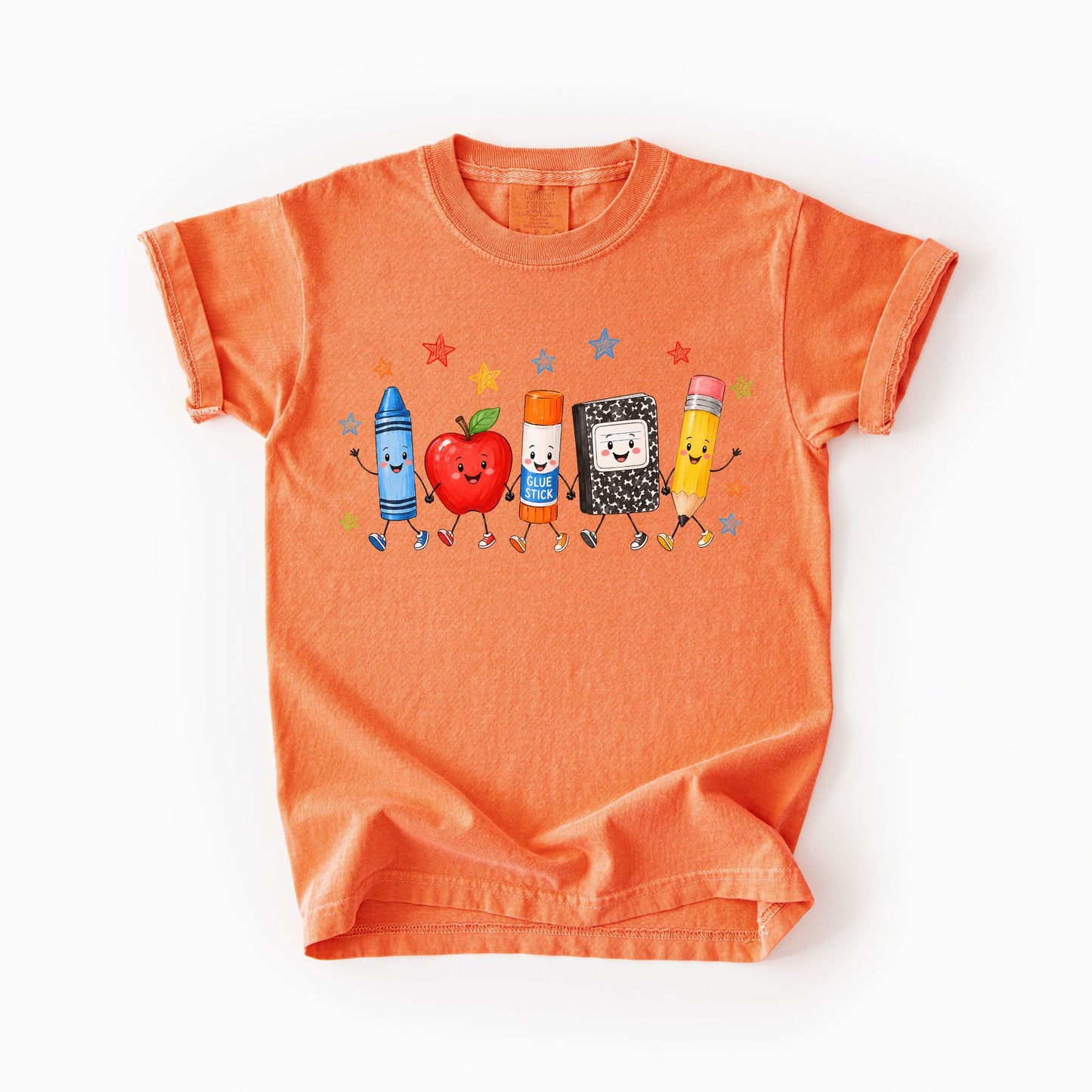 Back to School Doodles Kids Tee | Comfort Colors