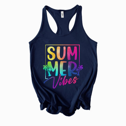 Summer Vibes Ladies Racerback Tank – Next Level 1553