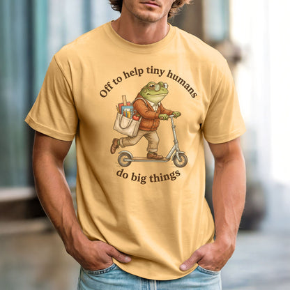 Off to Help Tiny Humans Do Big Things | Comfort Colors Teacher Tee