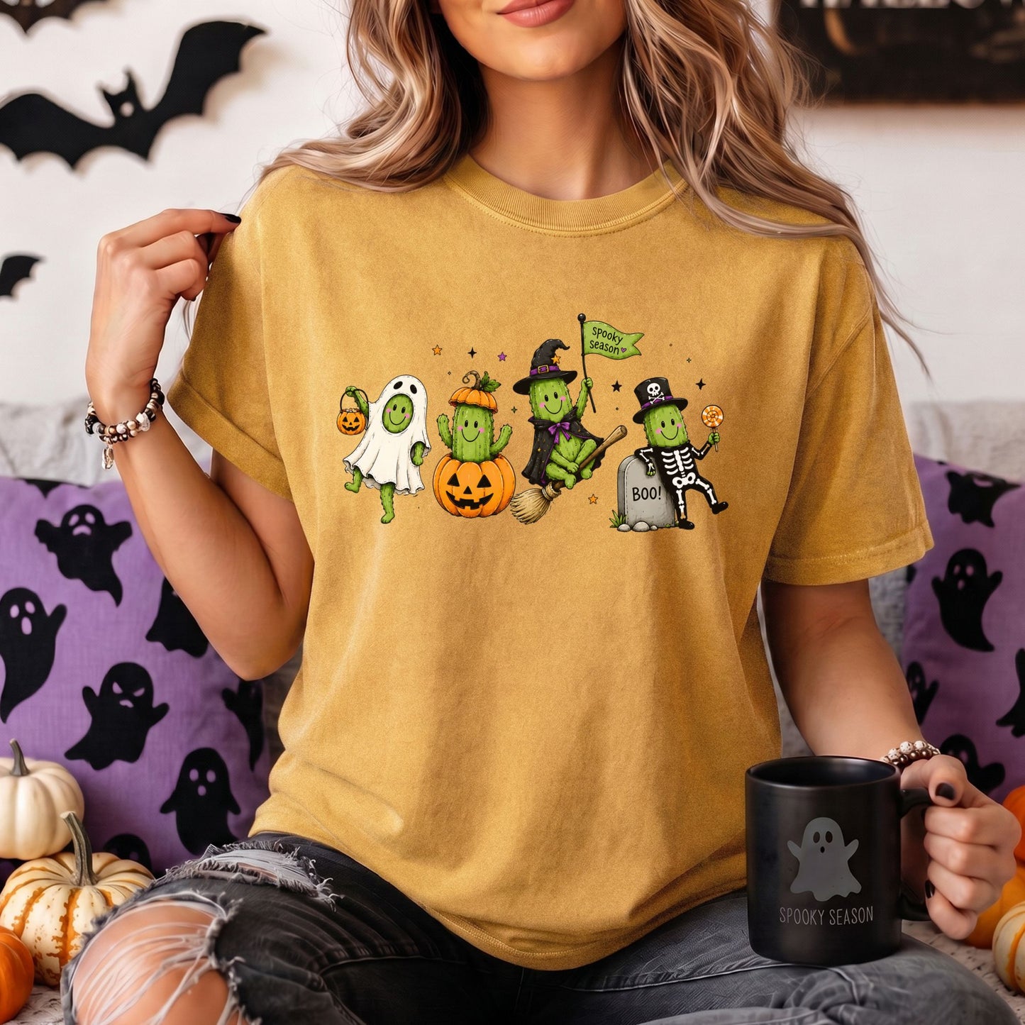 Halloween Pickle Doodles Comfort Colors Tee – Peanut Bubba Print Shop