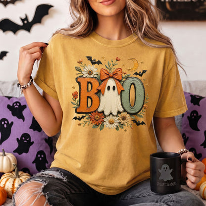BOO | Ghost Faux Oil Painting Comfort Colors Tee or Sweatshirt