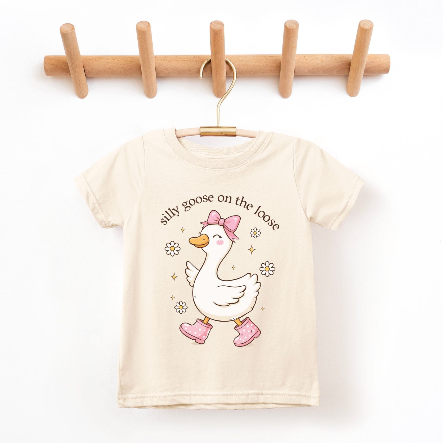 Silly Goose on the Loose Toddler T-Shirt | Rabbit Skins 3321 | DTF Print