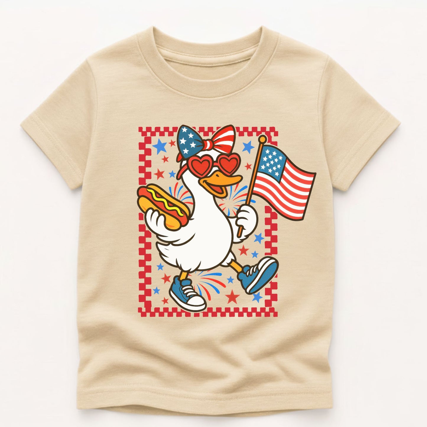Patriotic Goose Kids Gildan 5000B Tee