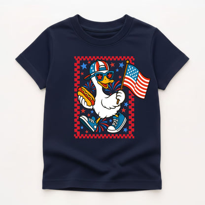Patriotic Goose Kids Gildan 5000B Tee