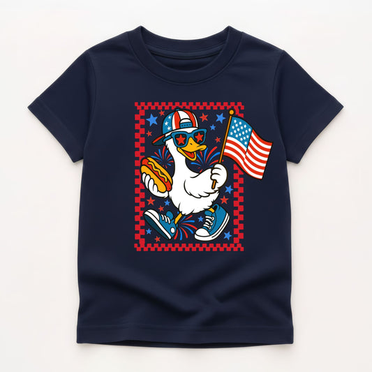 Patriotic Goose Kids Gildan 5000B Tee