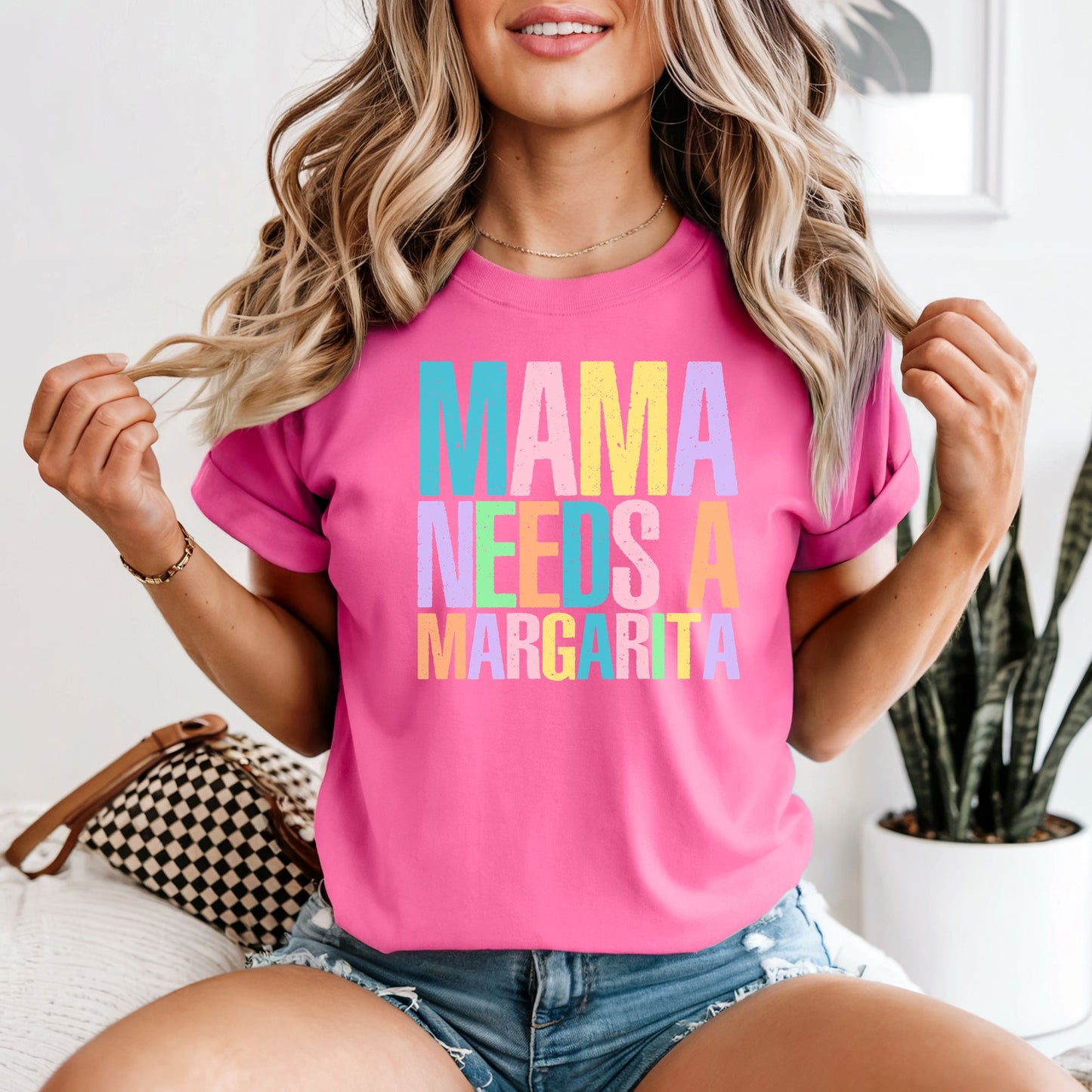 Mama Needs A Margarita | Comfort Colors Vintage Heavyweight Unisex Tee