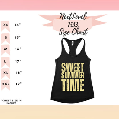 Sweet Summer Time Ladies Racerback Tank – Next Level 1553