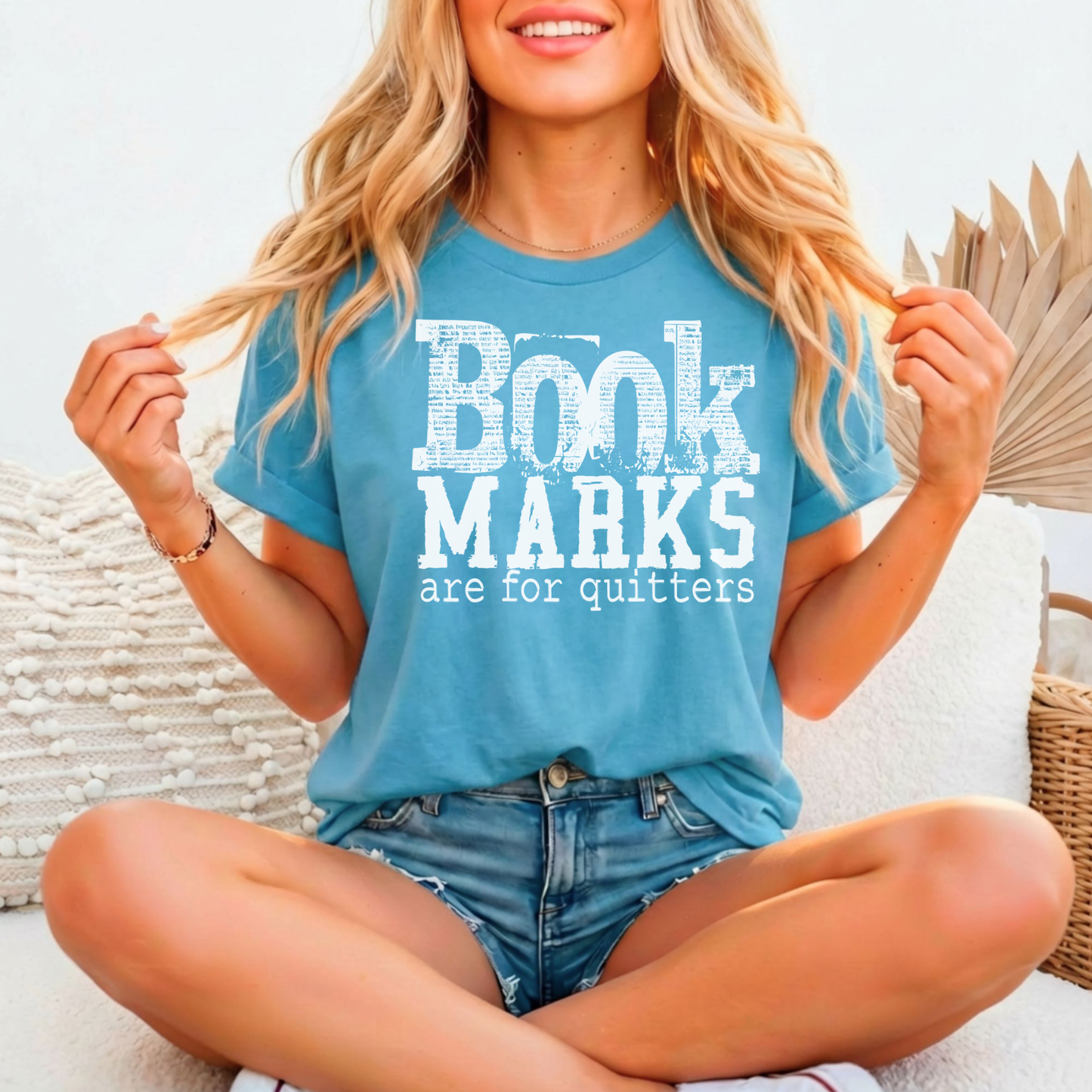 Bookmarks Are For Quitters Relaxed Fitted T-shirt, Bella Canvas 3001