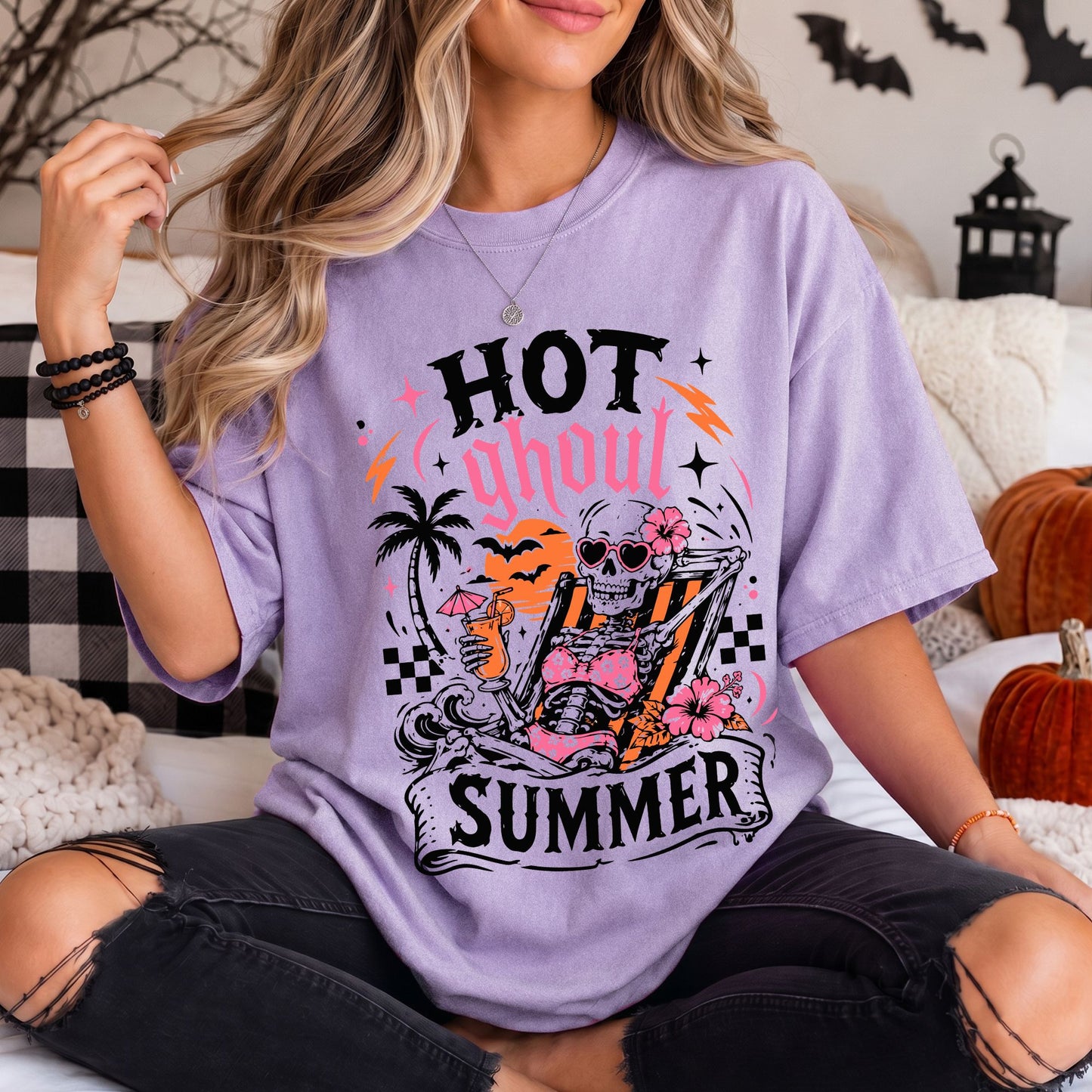 Hot Ghoul Summer Shirt, Summerween Comfort Colors Tee