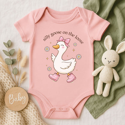 Silly Goose on the Loose Toddler T-Shirt | Rabbit Skins 3321 | DTF Print