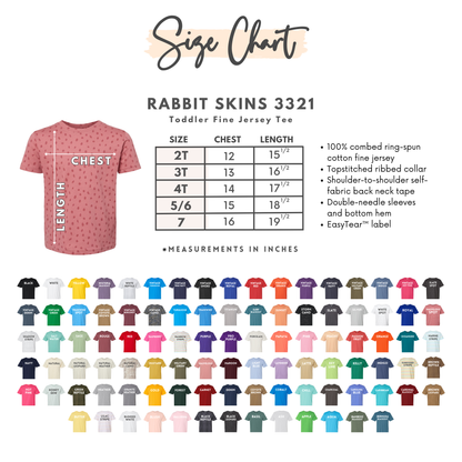 Daddy's Girl Toddler T-Shirt | Rabbit Skins 3321 | DTF Print