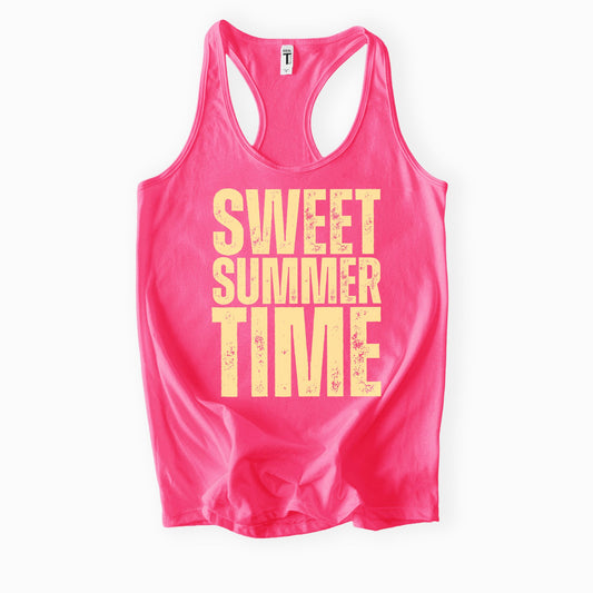 Sweet Summer Time Ladies Racerback Tank – Next Level 1553