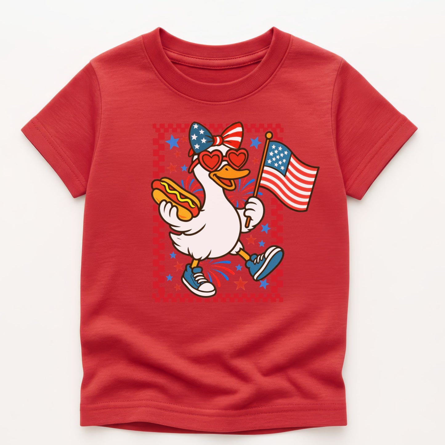 Patriotic Goose Kids Gildan 5000B Tee